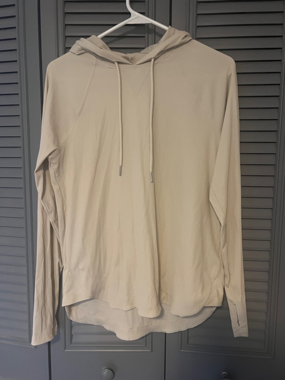 Sage Collective : Light Cream Hooded Pullover - Small